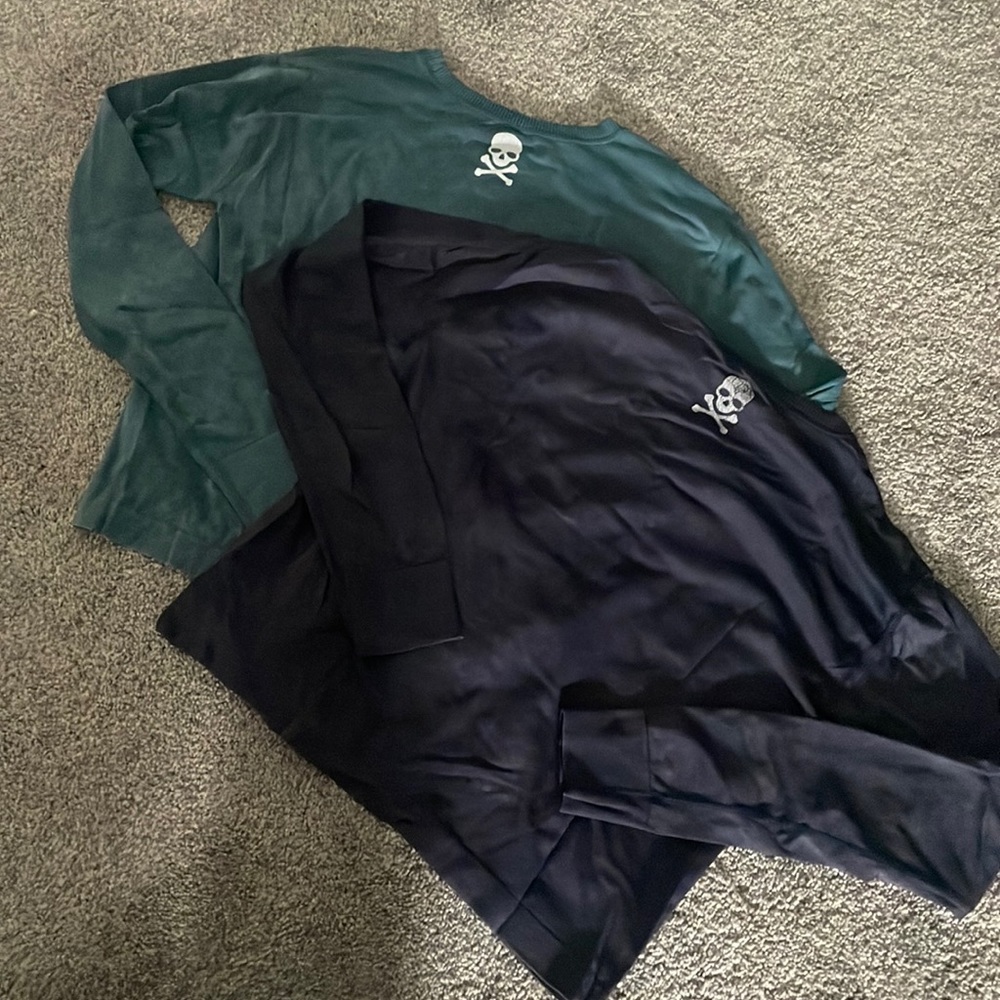 Set of 2 SoulCycle Cropped LongSleeves